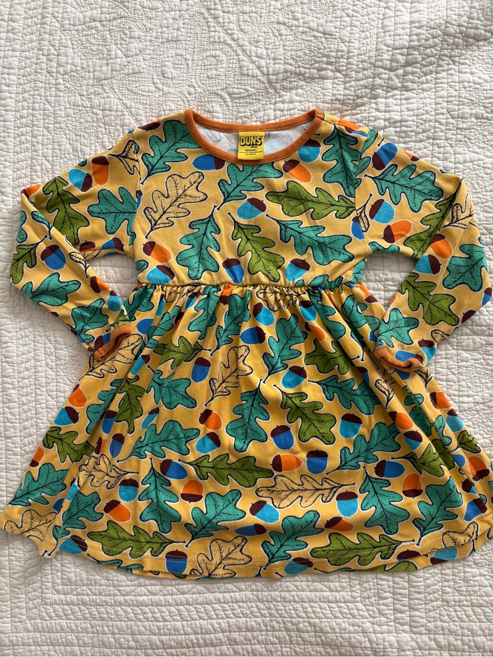 DUNS Sweden Long Sleeve Dress with Gathered Skirt